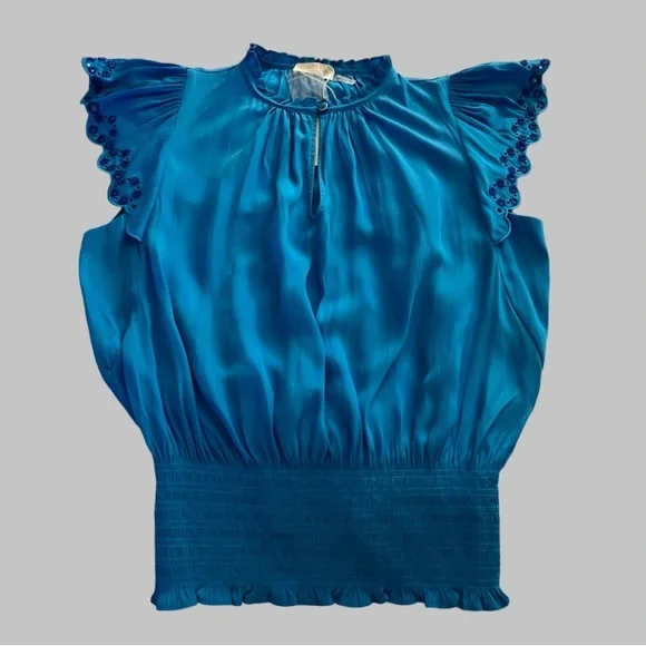 ‼️💥PRICE DROP ☄️NWT RAMY BROOK Blue Women's Top Size XS - Picture 3 of 8